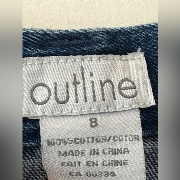 Vintage Denim 100% Cotton Maxi Skirt - Brand “Outline” - Size 8 - Picture 5 of 9